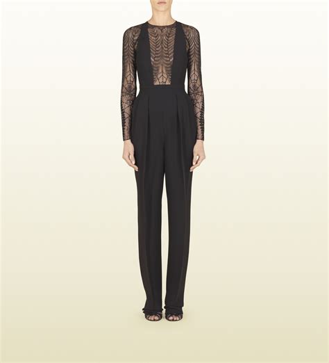 gucci white jumper|gucci lace jumpsuit.